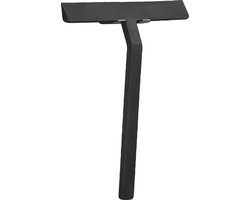 Zone Denmark Rim Schraper met houder 23 x 22 cm Black - douchewisser - badkamer - trekker douche - siliconen materiaal - badkamer accessoires - douchecabine