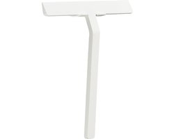 Zone Denmark Rim Schraper met houder 23 x 22 cm White- douchewisser - badkamer - trekker douche - siliconen materiaal - badkamer accessoires - douchecabine