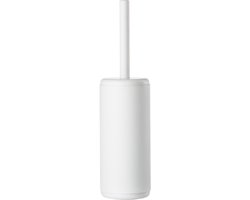 Zone Denmark Rim Toiletborstel met Houder - WC Borstel Vrijstaand - Toilet & Badkamer Accessoires - Kunststof - 38,2 x 10 cm - Wit