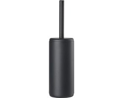 Zone Denmark Rim Toiletborstel met Houder - WC Borstel Vrijstaand - Toilet & Badkamer Accessoires - Kunststof - 38,2 x 10 cm - Zwart