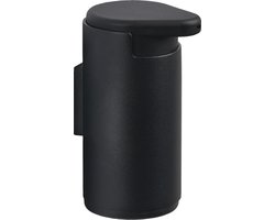 Zone Denmark Rim Zeepdispenser voor wandmontage Dia 8,5 x 14,4 cm Black- zeeppompje hangend - keuken - badkamer - toilet - douche - robuust gepoedercoat aluminium - zwart