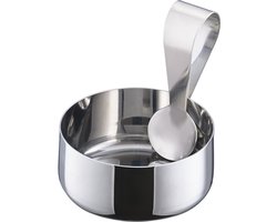 Zone Denmark Rocks Delicatessenbakje met lepel Small Dia. 8,5 x 3,8 cm Gepolijst staal