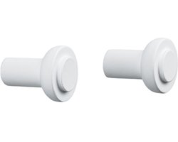 Zone Denmark Sensu Haak Dia 2,5 x 3 cm 2 stuks White