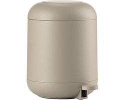 Zone Denmark Sensu Pedaalemmer 24,5 x 19 x 26,5 cm 4 liter Taupe