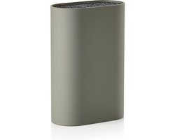 Zone Denmark Singles Messenblok - Mes Houder - Universeel - 17 x 9 cm - Mud - kunststof - koken - keuken - keukenmesassecoires - ovaal