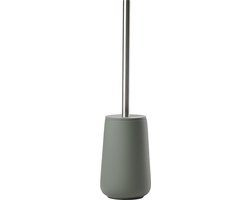 Zone Denmark - Toiletborstel met houder UME | WC borstel met houder vrijstaand | Toiletborstelhouder - Olijfgroen