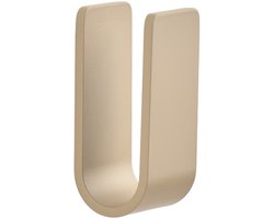 Zone Denmark Ume Handdoekhaakjes - Wandhaak - Ophanghaken voor Badkamer, Keuken of Hal - Aluminium - 8 x 3,5 x 3,4 - Camel