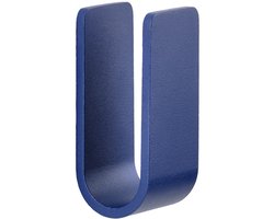 Zone Denmark Ume Handdoekhaakjes - Wandhaak - Ophanghaken voor Badkamer, Keuken of Hal - Aluminium - 8 x 3,5 x 3,4 - Indigo Blue (blauw