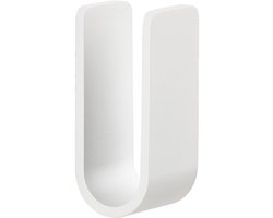 Zone Denmark Ume Handdoekhaakjes - Wandhaak - Ophanghaken voor Badkamer, Keuken of Hal - Aluminium - 8 x 3,5 x 3,4 - Wit