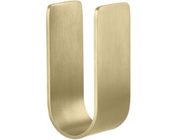 Zone Denmark Ume Handdoekhaakjes - Wandhaak - Ophanghaken voor Badkamer, Keuken of Hal - Roestvrij staal - 8 x 3,5 x 3,4 - Goud
