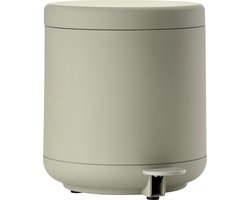 Zone Denmark Ume Pedaalemmer - Prullenbak Badkamer Softclose - Afvalemmer Klein - Toilet & Badkamer Accessoires - Kunststof - 4 liter - 22 x 19,5 cm - Eucalyptus