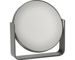 Zone Denmark Ume Spiegel Dia 19 x 19,5 cm Grey - spiegel staand - spiegel rond - scheerspiegel - make up spiegel - grijs