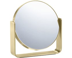 Zone Denmark Ume Spiegel Dia 19 x 19,5 cm - spiegel staand - spiegel rond - scheerspiegel - make up spiegel - goud