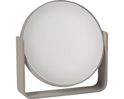 Zone Denmark Ume Spiegel - Dia 19 x 19,5 cm - spiegel staand - spiegel rond - scheerspiegel - make up spiegel - taupe
