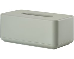 Zone Denmark Ume Tissuebox – Tissue Houder – Tissuedoos – Opbergdoos voor Tissues – Woonkamer en Badkamer Accessoires – Scandinavisch Design – Eucalyptus – 25,6 × 14 × 10,7 cm