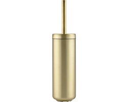 Zone Denmark Ume Toiletborstel met Houder - WC Borstel Vrijstaand - Toilet & Badkamer Accessoires - Roestvrij staal - 38,7 x 10 cm - Goud