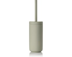 Zone Denmark Ume Toiletborstel met Houder - WC Borstel Vrijstaand - Toilet & Badkamer Accessoires - Steen - 38,7 x 10 cm - Eucalyptus