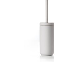 Zone Denmark Ume Toiletborstel met Houder - WC Borstel Vrijstaand - Toilet & Badkamer Accessoires - Steen - 38,7 x 10 cm - Soft Grey (grijs)