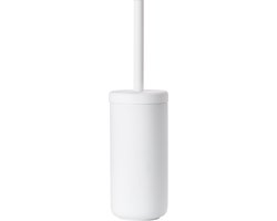 Zone Denmark Ume Toiletborstel met Houder - WC Borstel Vrijstaand - Toilet & Badkamer Accessoires - Steen - 38,7 x 10 cm - Wit