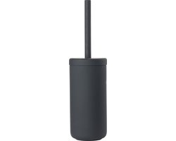 Zone Denmark Ume Toiletborstel met Houder - WC Borstel Vrijstaand - Toilet & Badkamer Accessoires - Steen - 38,7 x 10 cm - Zwart