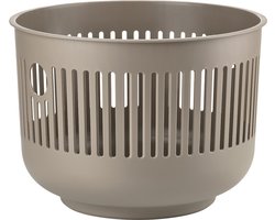Zone Denmark Ume Wasmand - 30 liter - Taupe - Kunststof - Ronde Wasmand met Hengsel - Kleine Wasbox of Opbergmand