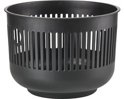 Zone Denmark Ume Wasmand - 30 liter - Zwart - Kunststof - Ronde Wasmand met Hengsel - Kleine Wasbox of Opbergmand