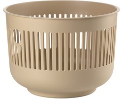 Zone Denmark Ume Wasmand - Ronde Wasmand met Hengsel - Kleine Wasbox of Opbergmand - Kunststof - 30 liter - Camel