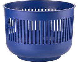 Zone Denmark Ume Wasmand - Ronde Wasmand met Hengsel - Kleine Wasbox of Opbergmand - Kunststof - 30 liter - Indigo Blue (blauw)