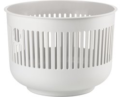 Zone Denmark Ume Wasmand - Ronde Wasmand met Hengsel - Kleine Wasbox of Opbergmand - Kunststof - 30 liter - Soft Grey (grijs)