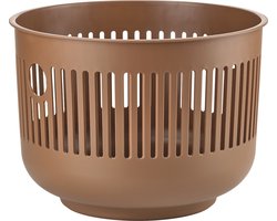 Zone Denmark Ume Wasmand - Ronde Wasmand met Hengsel - Kleine Wasbox of Opbergmand - Kunststof - 30 liter - Terracotta