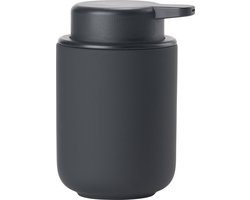 Zone Denmark Ume Zeepdispenser - Zeeppompje Vrijstaand - Zeeppomp voor Badkamer, Keuken & Toilet - Toilet & Badkamer Accessoires - 250 ml - 12,8 x 8,3 cm - Zwart