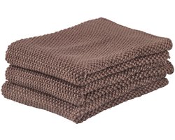 Zone Denmark Vaatdoek 27 x 27 cm 3 stuks Brown