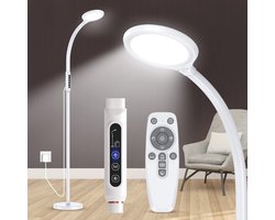Zonlicht Lamp 11000 Lux | LED Full Spectrum Happy Lamp | 2-in-1 Omkeerbare Vloerlamp met 10 Heldere Niveaus