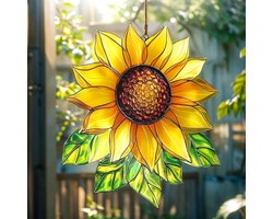 Zonlichtvanger - Zonnebloem hangende decoratie -Boheems raamornament - Acryl zonlichtvanger - Gekleurde – Woonornamenten - Prachtige cadeaus voor moeders, oma's, echtgenotes en dames - Perfect voor Housewarming