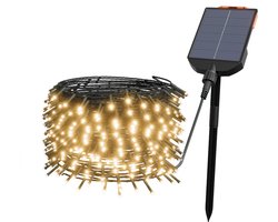 Zonne-energie Lichtslang 300 LED - 13 Lichtmodi, IP44 Waterdicht, Met Afstandsbediening & Zonnepaneel - Voor Tuin, Feesten, Kerst