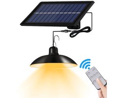 Zonne-energie schuurlamp voor binnen en buiten, van schemering tot dageraad, timerverlichting | automatisch inschakelen | zonne-energie kroonluchter, energiebesparend, geschikt voor schuren, tuinhuisjes, winkels, garages, warm licht - stijl 1