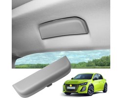 Zonnebrilhouder voor Peugeot 208, 2008, 308, 3008, 5008 - Glazen opbergdoos van ABS, Grijs, Auto-accessoires