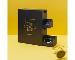 Zonnebrillenhouder met 4 vakken – Stijlvolle brillen organizer – Houten opbergdoos voor zonnebrillen – Geschikt voor 4 brillen – The Cool Box