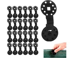 Zonnescherm Clips - Bevestigingsclips voor Schaduwdoek - Kunststof Tuinnet Clips - 50 Stuks