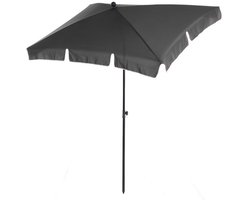 Zonnescherm - Parasol - Balkon parasol - Rechthoek - Knikbaar - Grijs - 200 x 125 cm