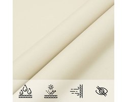 Zonnescherm - Schaduwdoek Driehoekig - 3x3x3 m - Waterdicht Oxford Stof - UV-bescherming - Crème