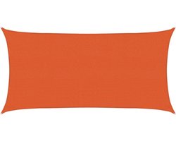 Zonnescherm - Schaduwdoek Rechthoekig - 2,5x5 m - Ademend HDPE 160 g/m² - 90% UV-bescherming - Oranje