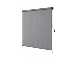 Zonnescherm Uittrekbaar – Terras & Balkon Zonwering – UV-Bescherming – Weerbestendig – Handmatig Bediening – Inclusief Montage – Grijs