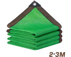 Zonneschermdoek, zonneschermdoek, plantenkas, afdekdoek voor buiten, tuin, gazon - Groen zonneschermnet voor buiten, groen, 2*3m