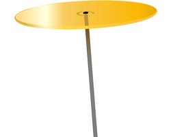 Zonnevangers Cazador Del Sol - tuin decoratie voor buiten - Geel Ø150mm x 120cm Set1