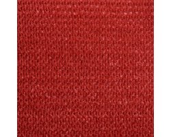Zonnezeil - 2 x 5 m - Rood - HDPE Schaduwdoek - 160 g/m² - 90% UV-Bescherming - Wind- en Waterdoorlatend - Inclusief Bevestigingstouwen - Rechthoekig Zonnedoek