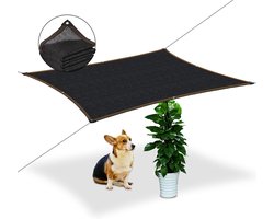 Zonnezeil - Schaduwdoek Luifel - Terras Beschermen - 70% Zonwering - 5x5 meter - Zwart
