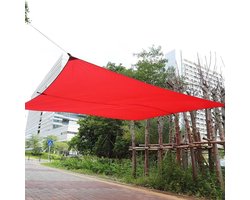 Zonnezeil Waterdicht Rood - Waterafstotend Zeildoek - 3x3 Meter, Ideaal voor Tuin en Terras