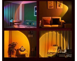 Zonsondergang Lamp | Projectorlamp | Sunset Lamp | Sfeerverlichting | Decoratieve Lamp | Rainbow Lamp