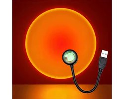 Zonsondergang Lamp | Sfeerlamp | USB | Sunset Light | zon lamp | Golden hour | Nachtlampje | TikTok lamp | Ambient light |